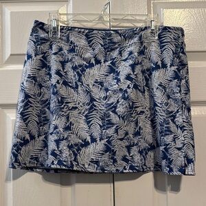 Tranquility by Colorado Clothing Blue and White Fern Mini Skirt